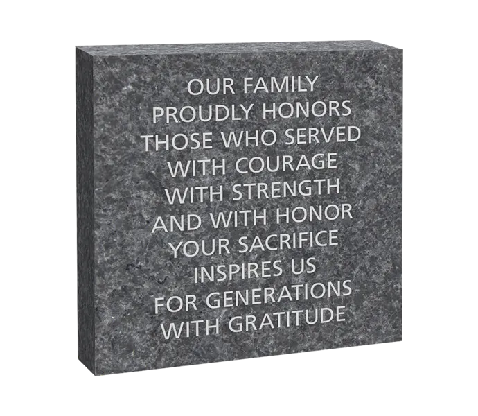 [USSM 12X12 LOGO BRICK] 12x12 Granite (Paver)